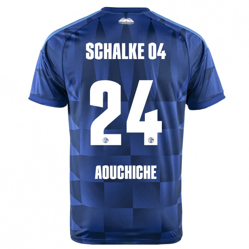 Danxen Women Adil Aouchiche #24 Dark Blue Yellow White Home Jersey 2026/27 T-Shirt