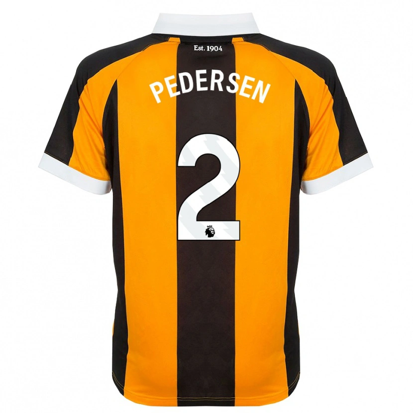 Danxen Women Eden Pedersen #2 Orange Black White Home Jersey 2026/27 T-Shirt