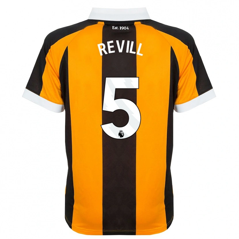 Danxen Women Harry Revill #5 Orange Black White Home Jersey 2026/27 T-Shirt