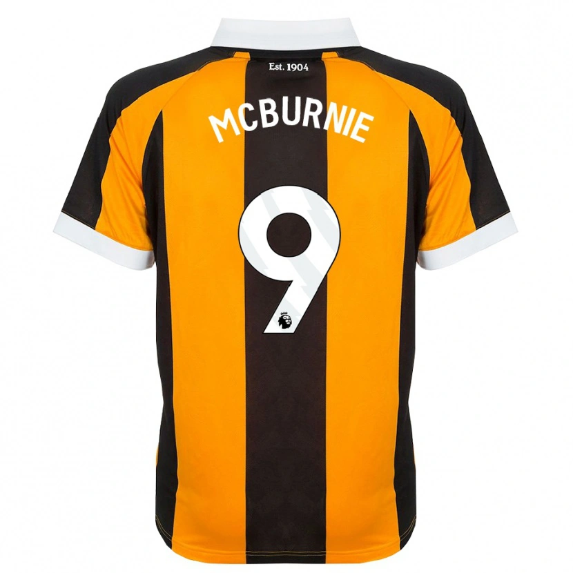 Danxen Women Oli Mcburnie #9 Orange Black White Home Jersey 2026/27 T-Shirt