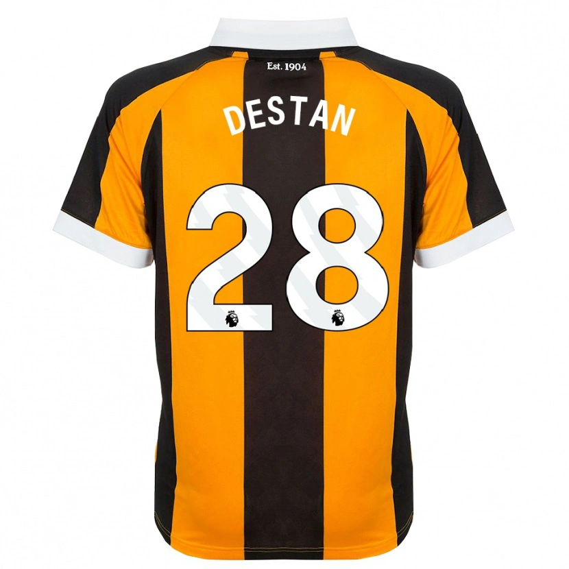 Danxen Women Enis Destan #28 Orange Black White Home Jersey 2026/27 T-Shirt