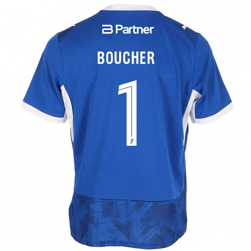 Danxen Women Zacharie Boucher #1 Mediumblue White Home Jersey 2026/27 T-Shirt