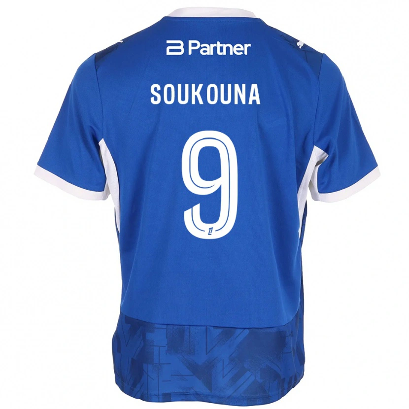 Danxen Women Idrissa Soukouna #9 Mediumblue White Home Jersey 2026/27 T-Shirt