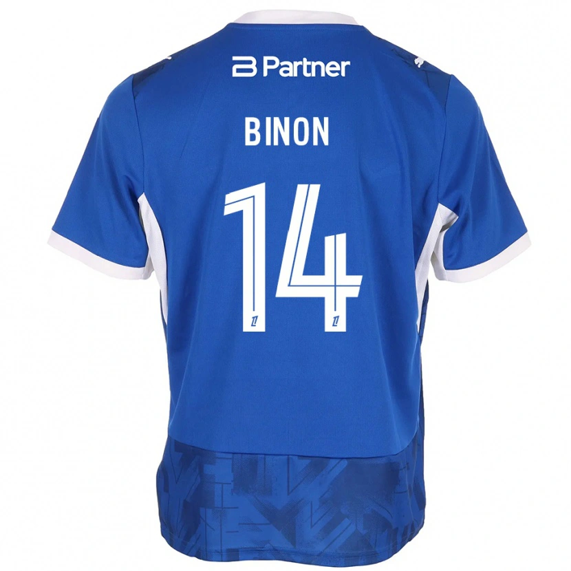 Danxen Women Théo Binon #14 Mediumblue White Home Jersey 2026/27 T-Shirt