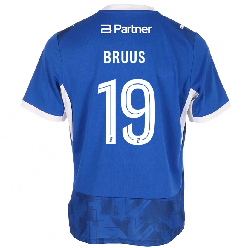 Danxen Women Andreas Bruus #19 Mediumblue White Home Jersey 2026/27 T-Shirt