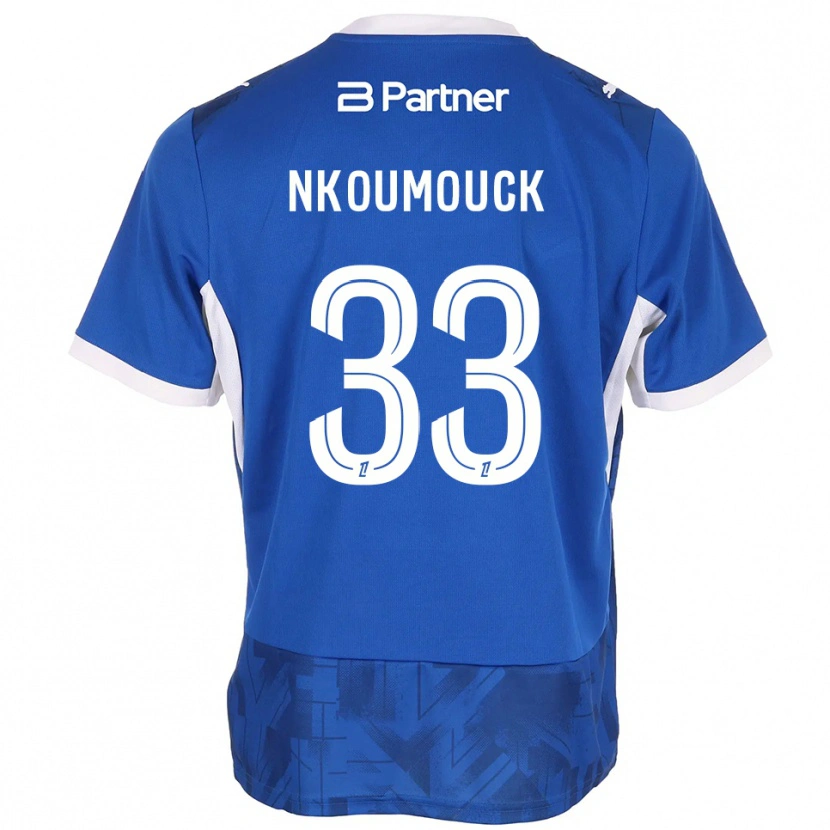 Danxen Women Marc-Anthony Nkoumouck #33 Mediumblue White Home Jersey 2026/27 T-Shirt