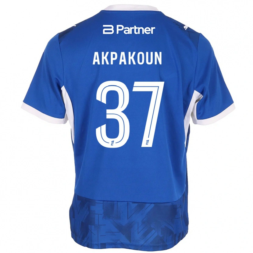 Danxen Women Tom Akpakoun #37 Mediumblue White Home Jersey 2026/27 T-Shirt