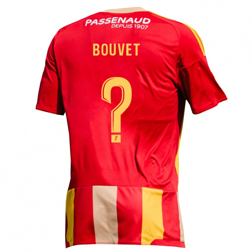 Danxen Women Baptiste Bouvet #0 Red Yellow Green Home Jersey 2026/27 T-Shirt