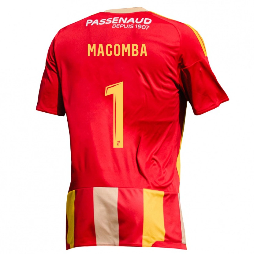Danxen Women Tyron Macomba #1 Red Yellow Green Home Jersey 2026/27 T-Shirt