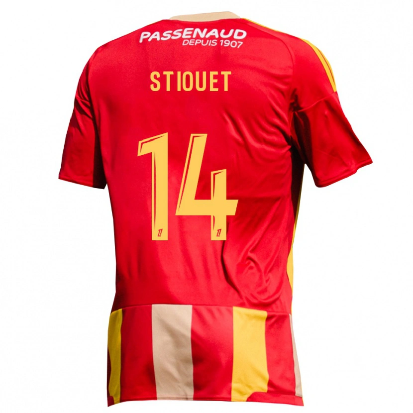 Danxen Women Ayoub Stiouet #14 Red Yellow Green Home Jersey 2026/27 T-Shirt