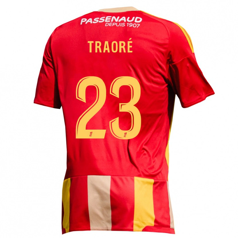 Danxen Women Daouda Traoré #23 Red Yellow Green Home Jersey 2026/27 T-Shirt