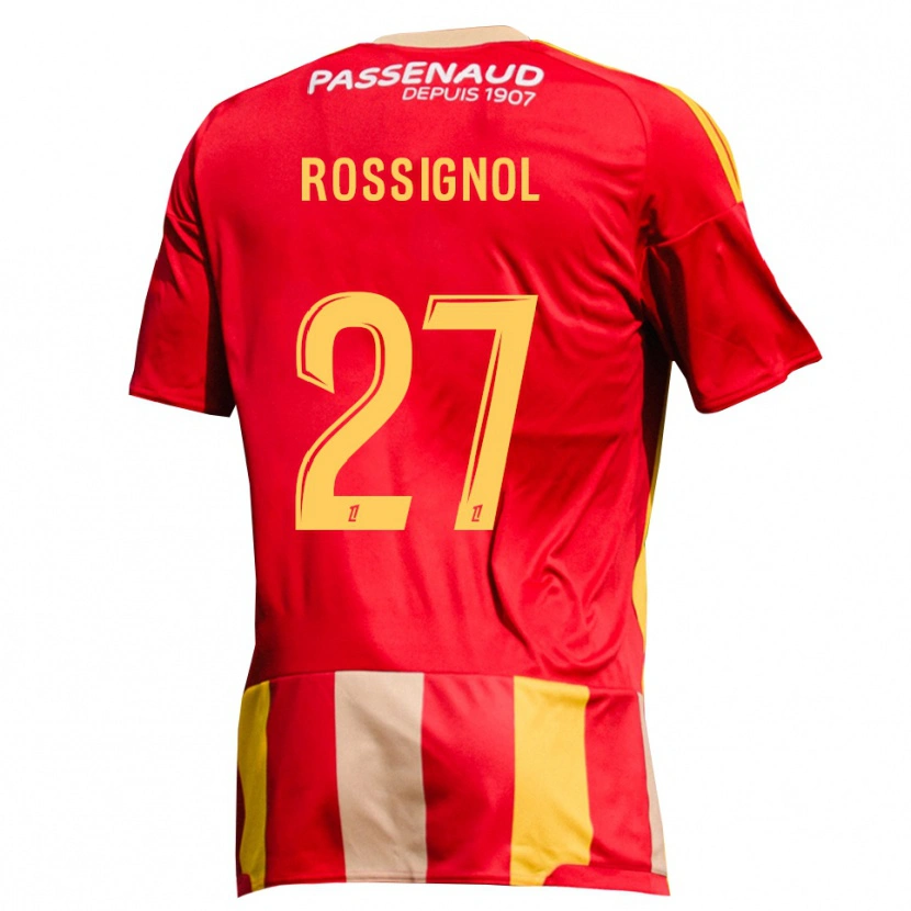 Danxen Women Martin Rossignol #27 Red Yellow Green Home Jersey 2026/27 T-Shirt