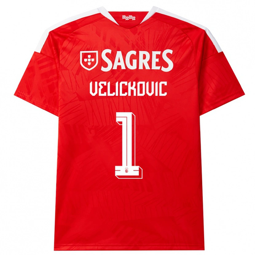 Danxen Women Luka Velickovic #1 Red White Yellow Home Jersey 2026/27 T-Shirt