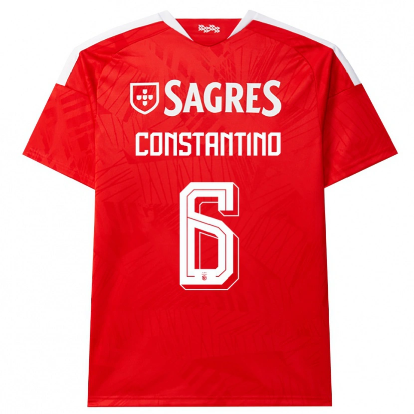 Danxen Women Simão Constantino #6 Red White Yellow Home Jersey 2026/27 T-Shirt