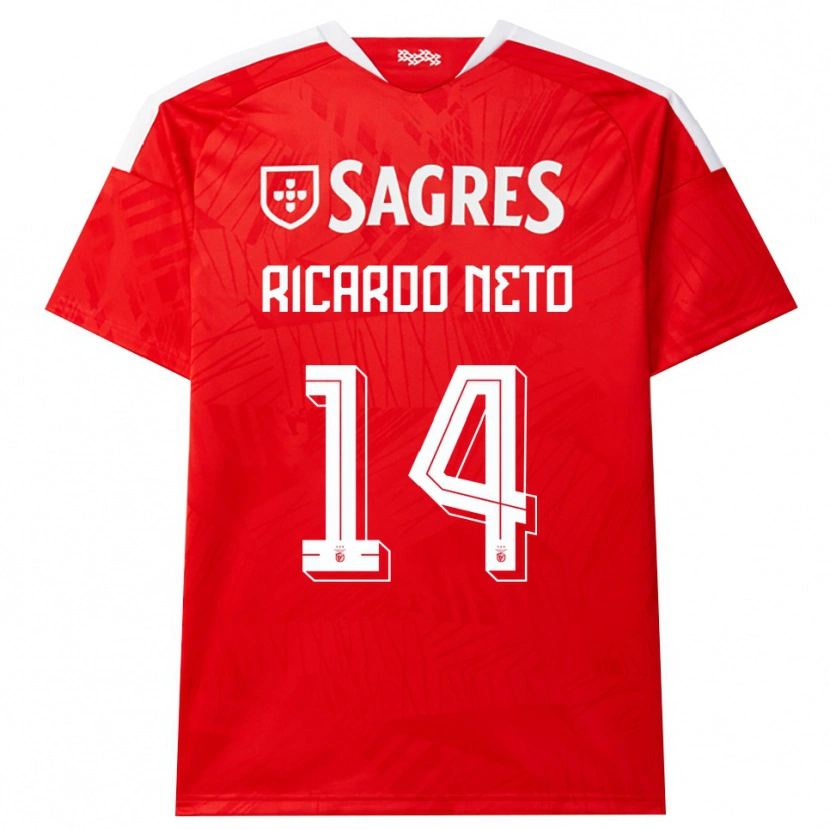 Danxen Women Ricardo Neto #14 Red White Yellow Home Jersey 2026/27 T-Shirt