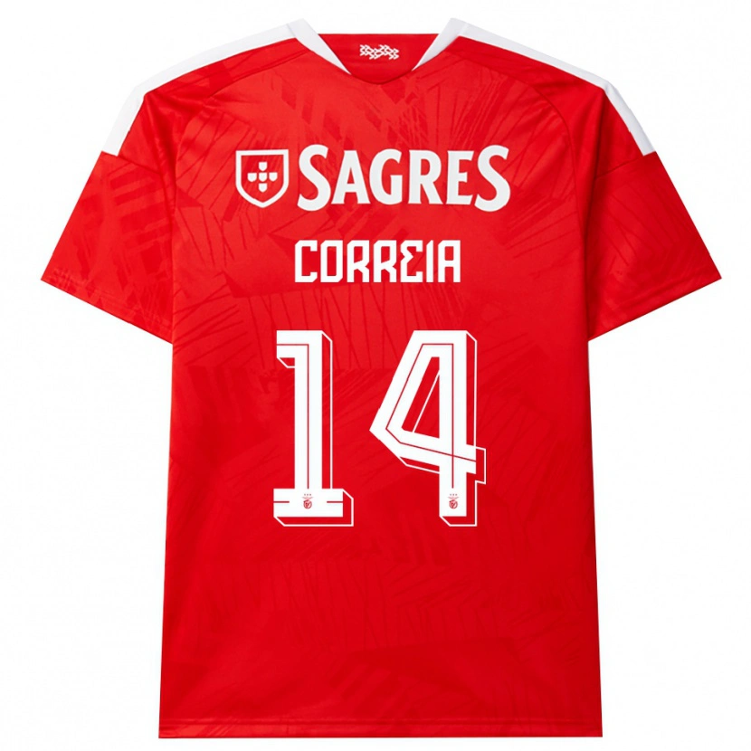 Danxen Women Rúben Correia #14 Red White Yellow Home Jersey 2026/27 T-Shirt