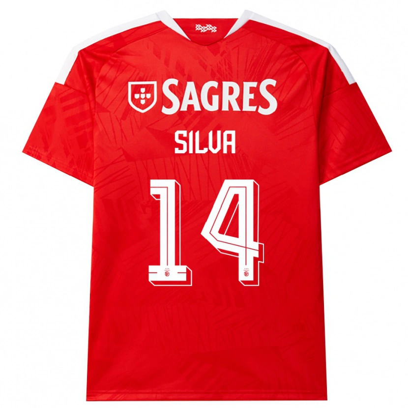 Danxen Women Gonçalo Silva #14 Red White Yellow Home Jersey 2026/27 T-Shirt
