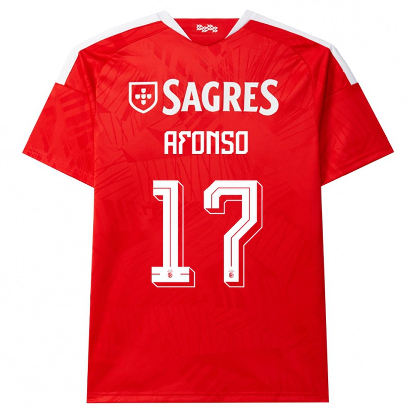 Danxen Women João Afonso #17 Red White Yellow Home Jersey 2026/27 T-Shirt