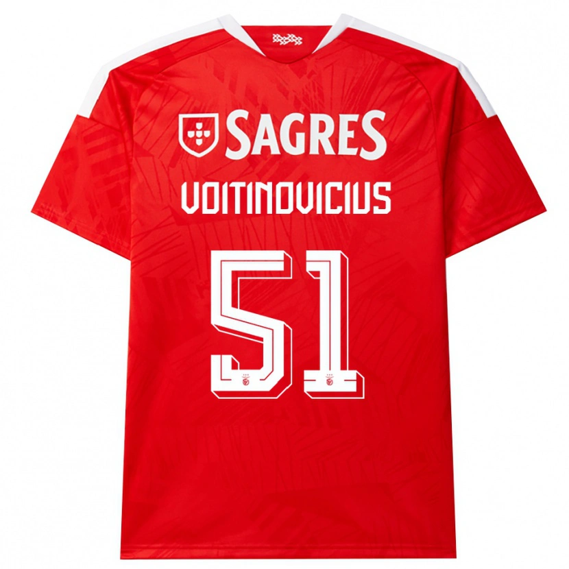 Danxen Women Arnas Voitinovičius #51 Red White Yellow Home Jersey 2026/27 T-Shirt