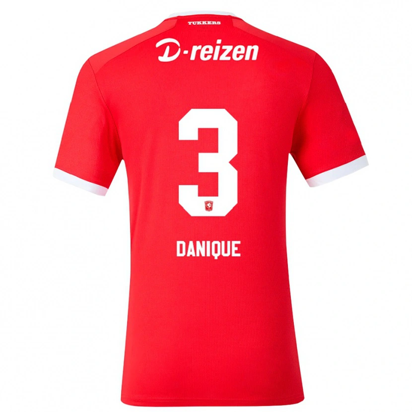 Danxen Women Danique Kerkdijk #3 Red White Home Jersey 2026/27 T-Shirt