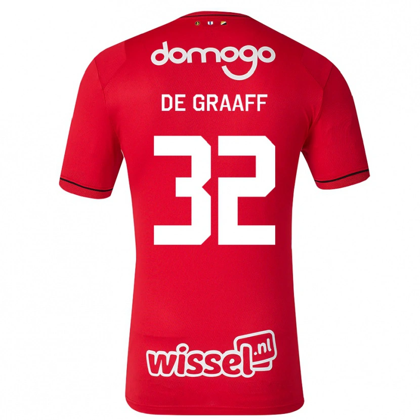 Danxen Women Tom De Graaff #32 Red White Black Home Jersey 2026/27 T-Shirt