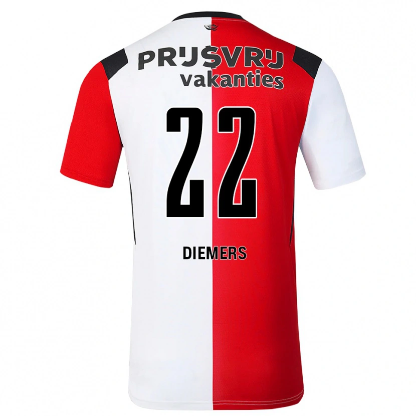 Danxen Women Mark Diemers #22 Red White Black Home Jersey 2026/27 T-Shirt