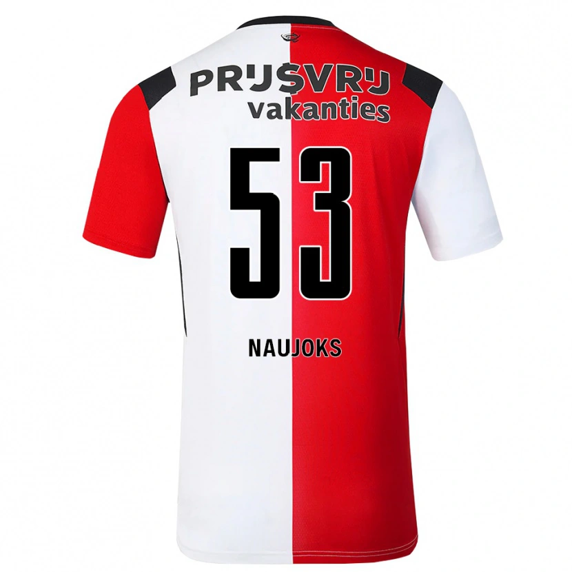 Danxen Women Noah Naujoks #53 Red White Black Home Jersey 2026/27 T-Shirt