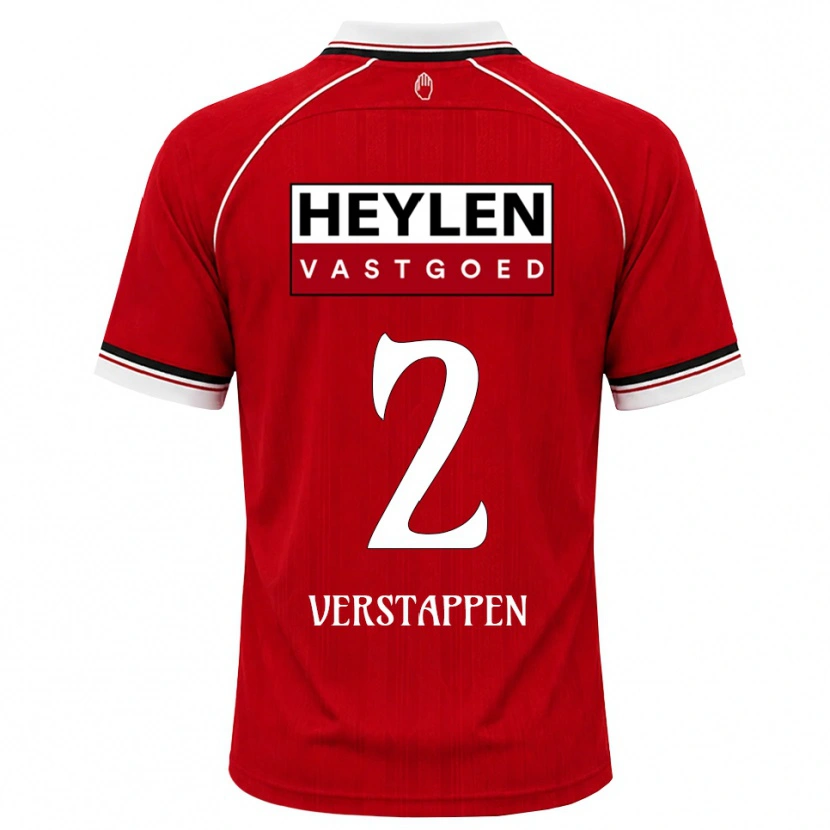 Danxen Women Jayden Verstappen #2 Red White Black Home Jersey 2026/27 T-Shirt