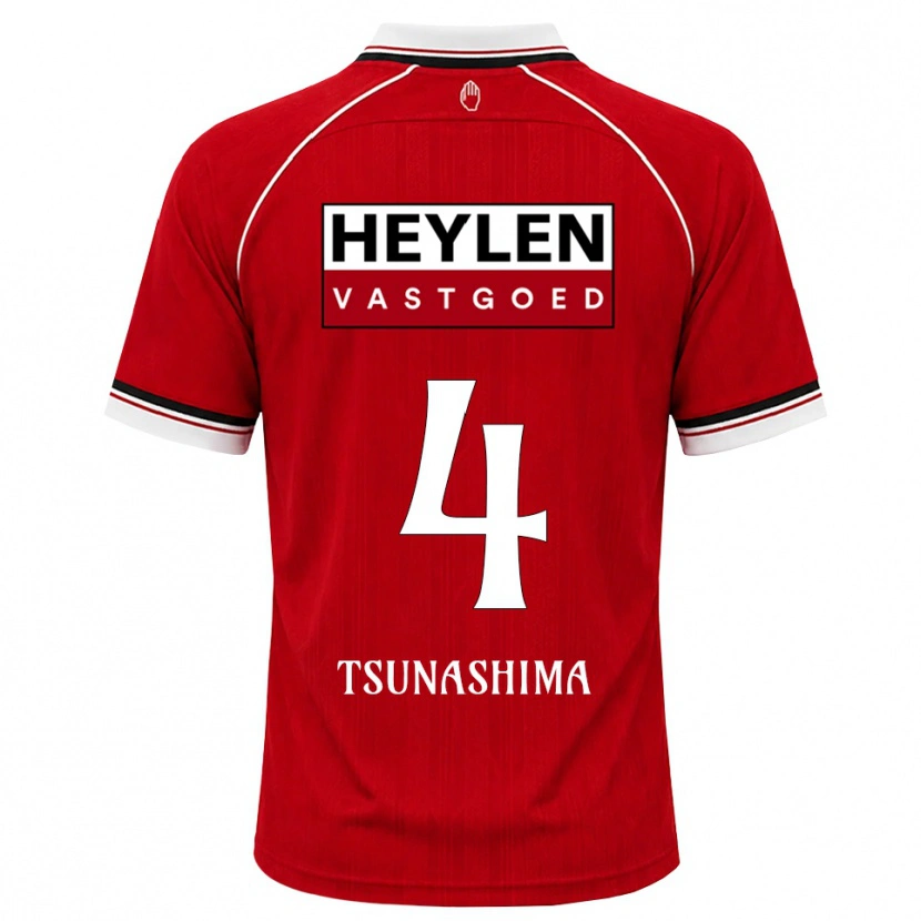 Danxen Women Yuto Tsunashima #4 Red White Black Home Jersey 2026/27 T-Shirt