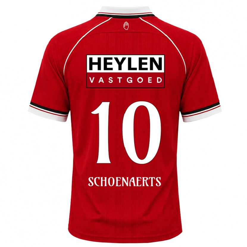 Danxen Women Nand Schoenaerts #10 Red White Black Home Jersey 2026/27 T-Shirt