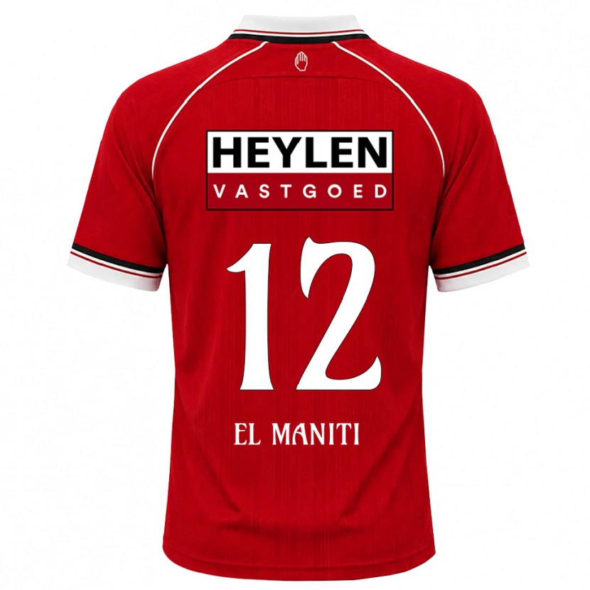 Danxen Women Naoufal El Maniti #12 Red White Black Home Jersey 2026/27 T-Shirt