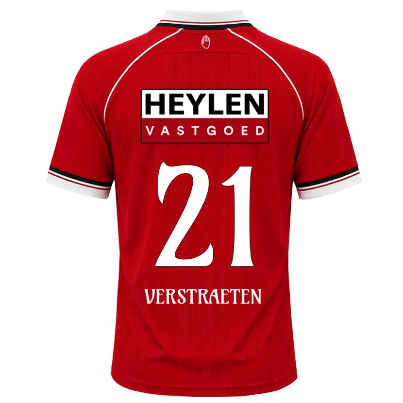 Danxen Women Andreas Verstraeten #21 Red White Black Home Jersey 2026/27 T-Shirt