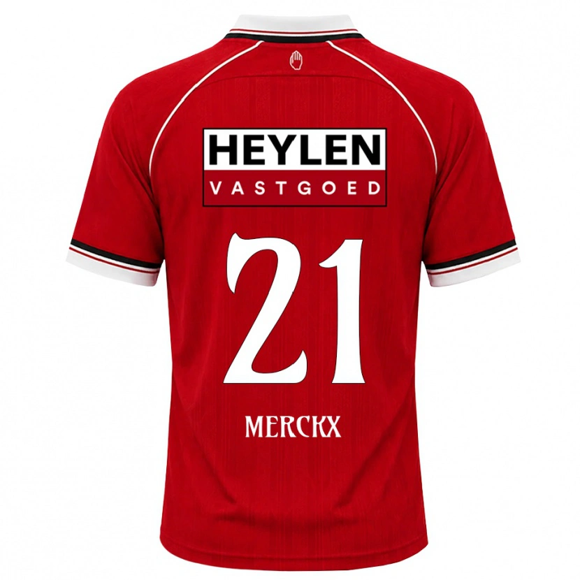 Danxen Women Matti Merckx #21 Red White Black Home Jersey 2026/27 T-Shirt