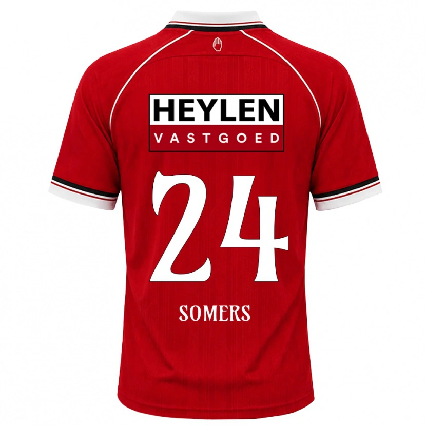 Danxen Women Thibo Somers #24 Red White Black Home Jersey 2026/27 T-Shirt