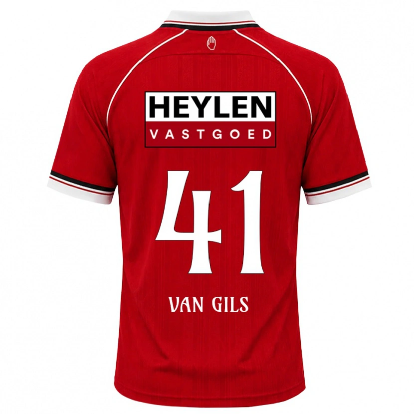 Danxen Women Mathis Van Gils #41 Red White Black Home Jersey 2026/27 T-Shirt