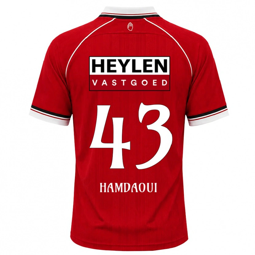 Danxen Women Youssef Hamdaoui #43 Red White Black Home Jersey 2026/27 T-Shirt