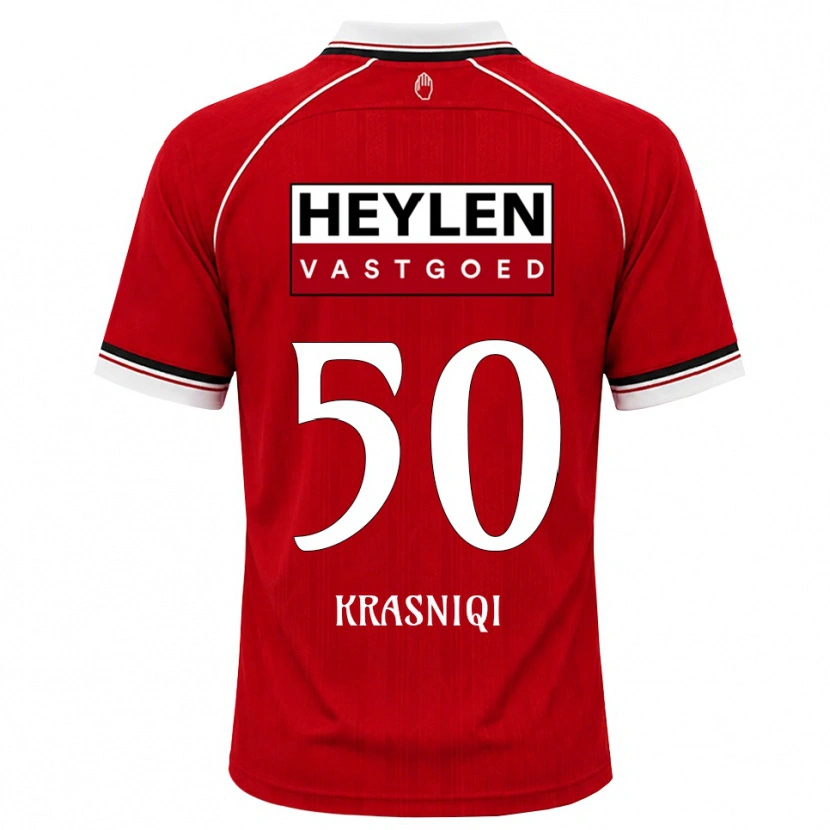 Danxen Women Laurit Krasniqi #50 Red White Black Home Jersey 2026/27 T-Shirt