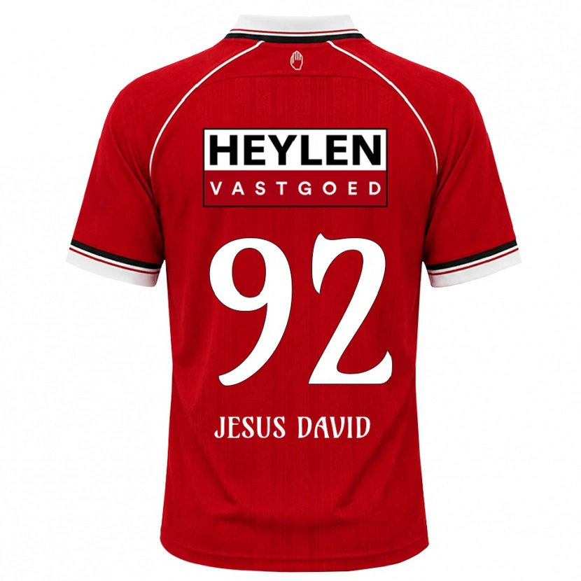 Danxen Women Gabriel Jesus David #92 Red White Black Home Jersey 2026/27 T-Shirt