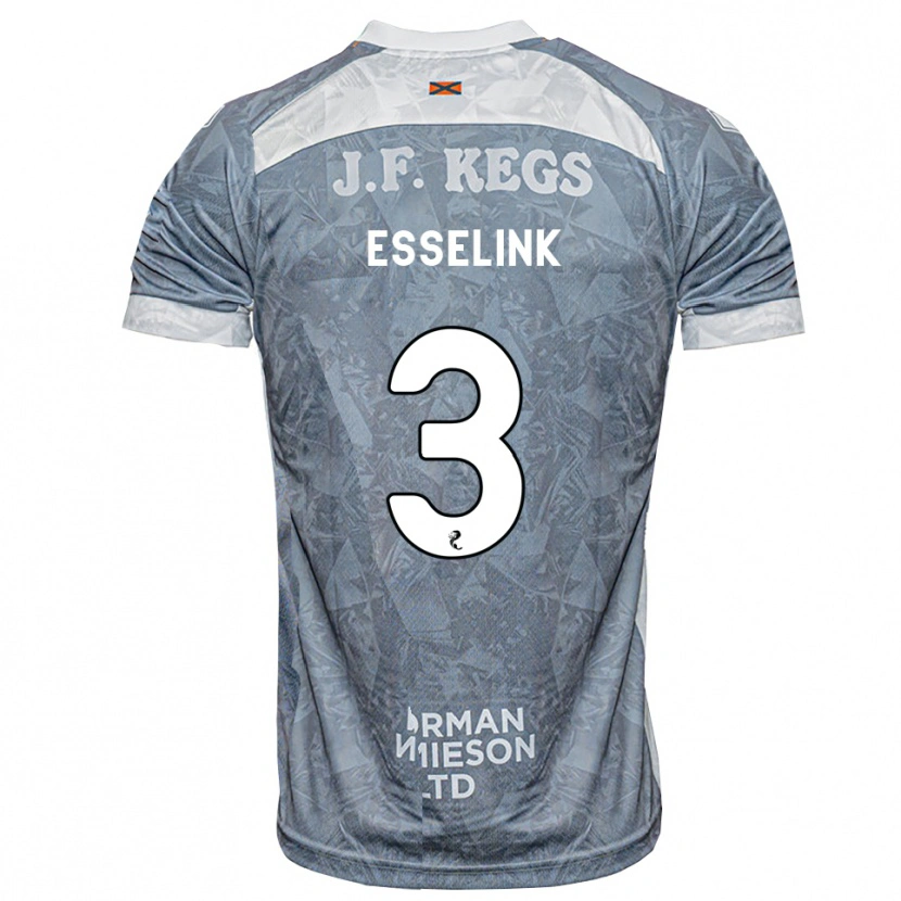 Danxen Women Bert Esselink #3 Lightslate Gray Away Jersey 2026/27 T-Shirt