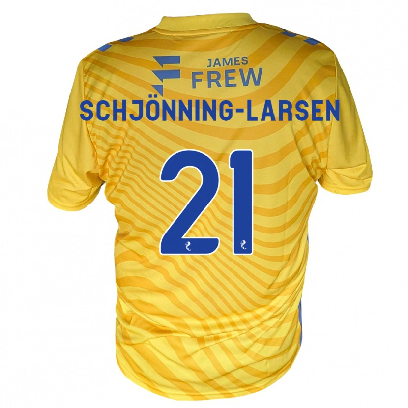 Danxen Women Michael Schjönning-Larsen #21 Royalblue Yellow Away Jersey 2026/27 T-Shirt