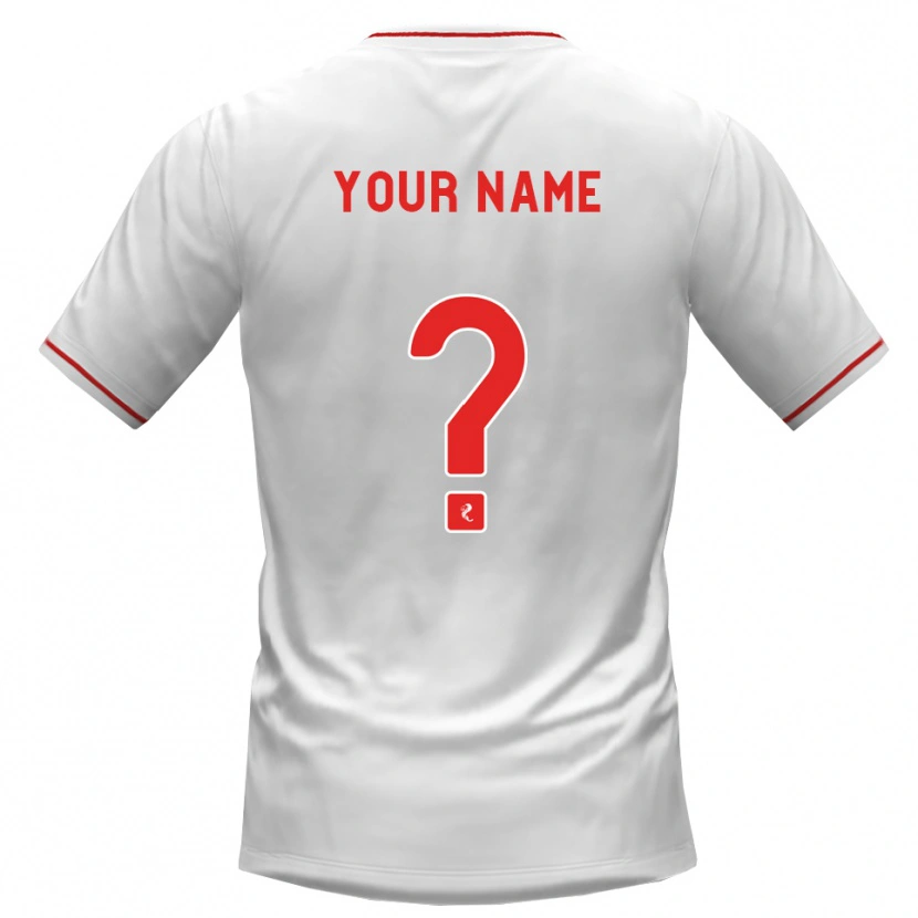 Danxen Women Your Name #0 White Red Away Jersey 2026/27 T-Shirt