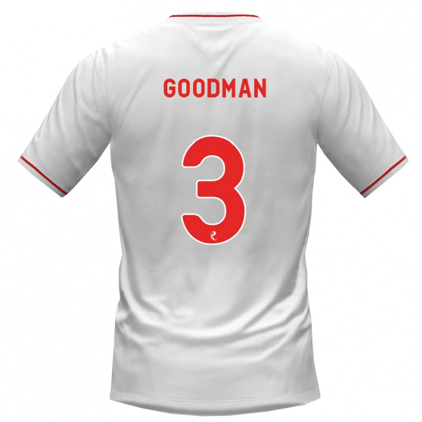 Danxen Women Mya Goodman #3 White Red Away Jersey 2026/27 T-Shirt