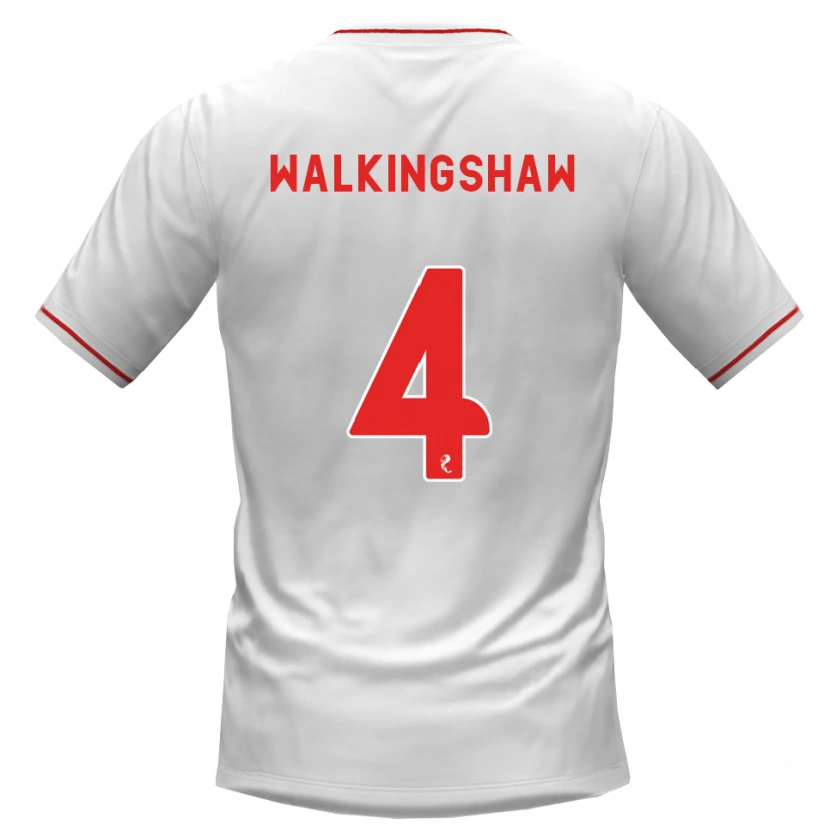 Danxen Women Rachel Walkingshaw #4 White Red Away Jersey 2026/27 T-Shirt