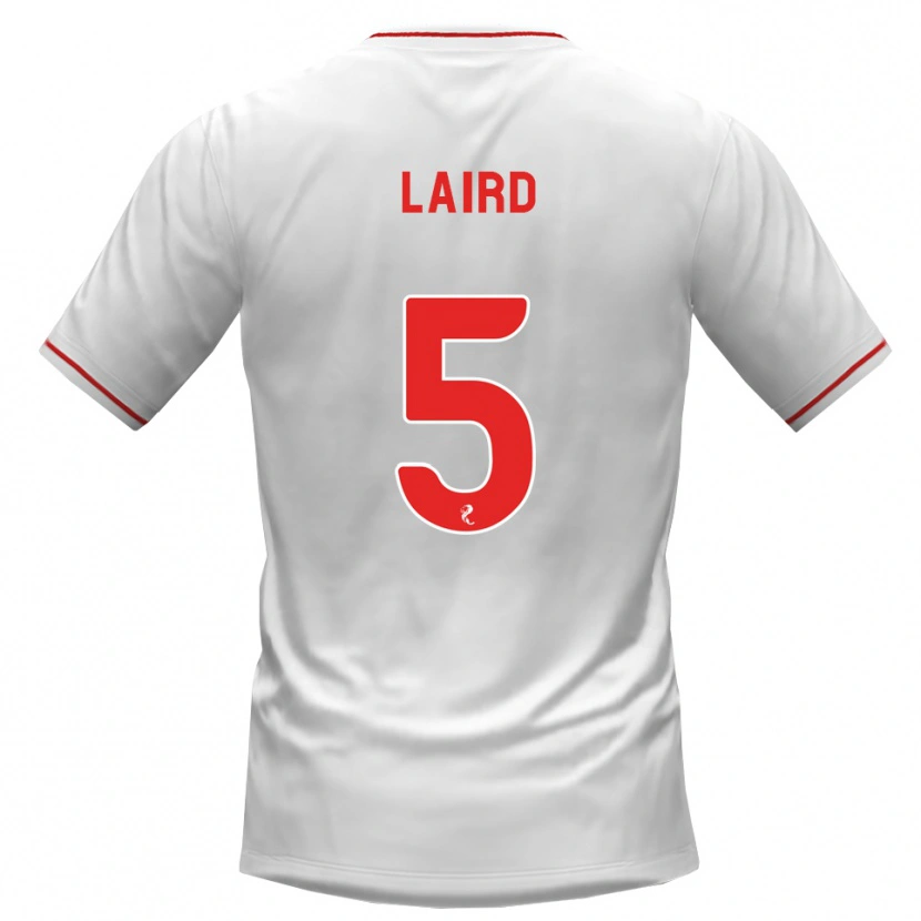Danxen Women Summer Laird #5 White Red Away Jersey 2026/27 T-Shirt