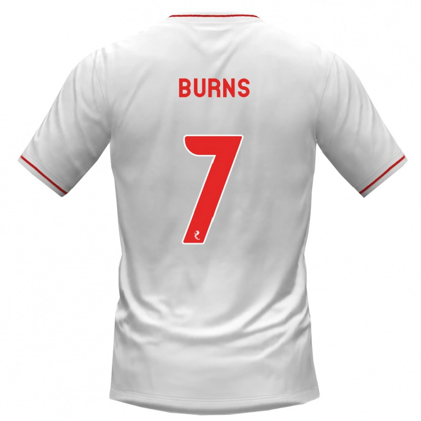 Danxen Women Erin Burns #7 White Red Away Jersey 2026/27 T-Shirt