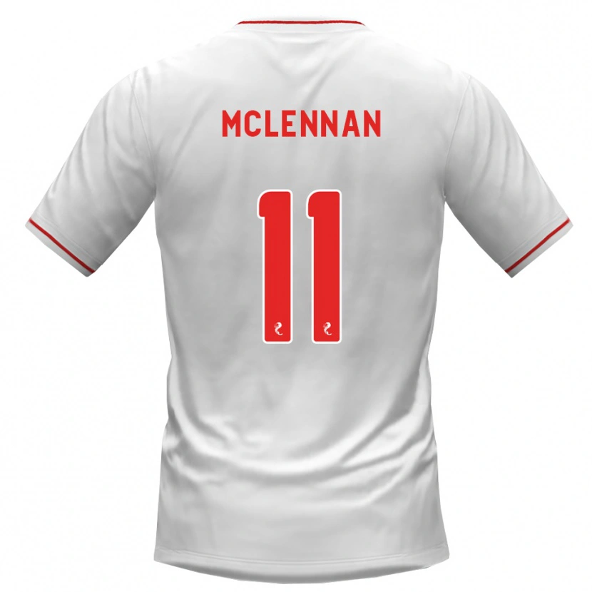 Danxen Women Connor Mclennan #11 White Red Away Jersey 2026/27 T-Shirt
