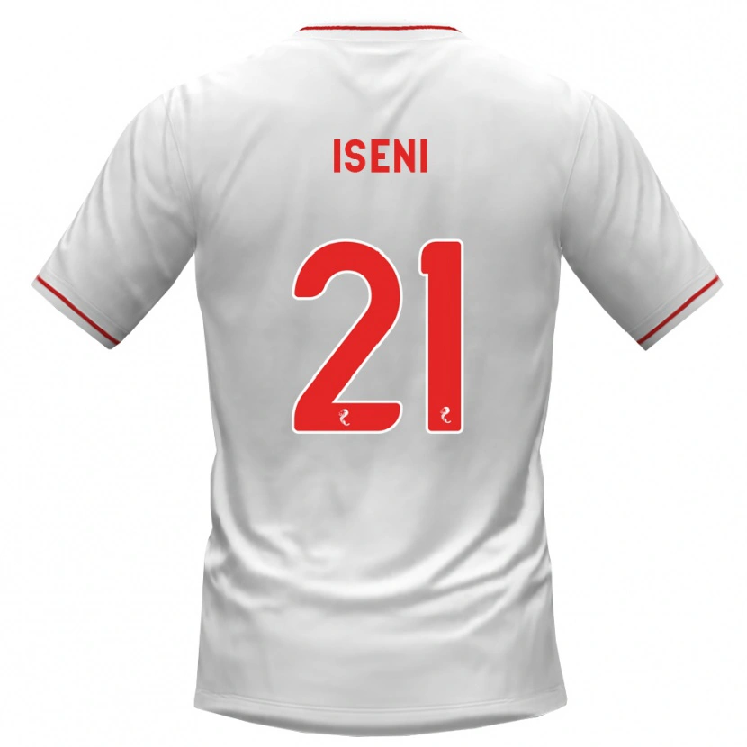 Danxen Women Besir Iseni #21 White Red Away Jersey 2026/27 T-Shirt