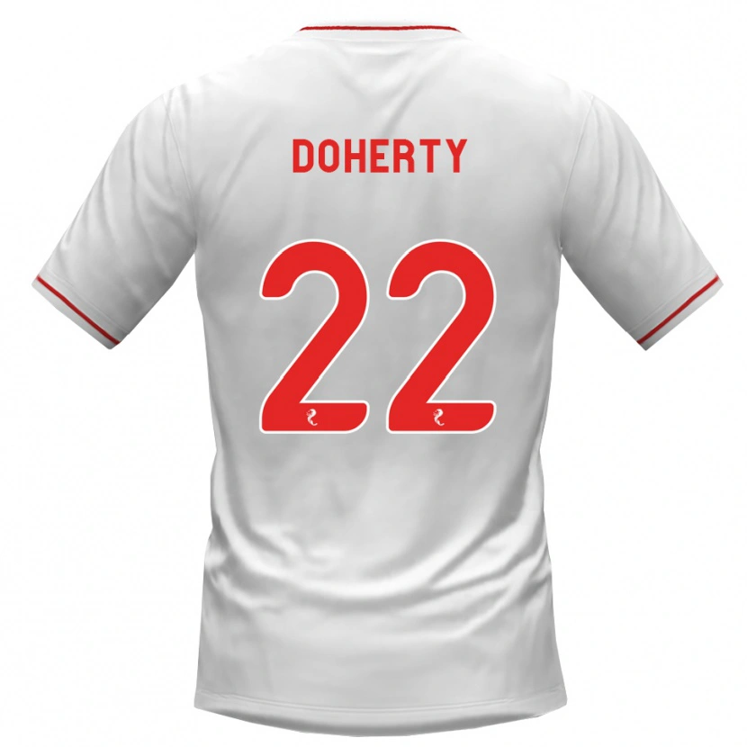 Danxen Women Jordan Doherty #22 White Red Away Jersey 2026/27 T-Shirt