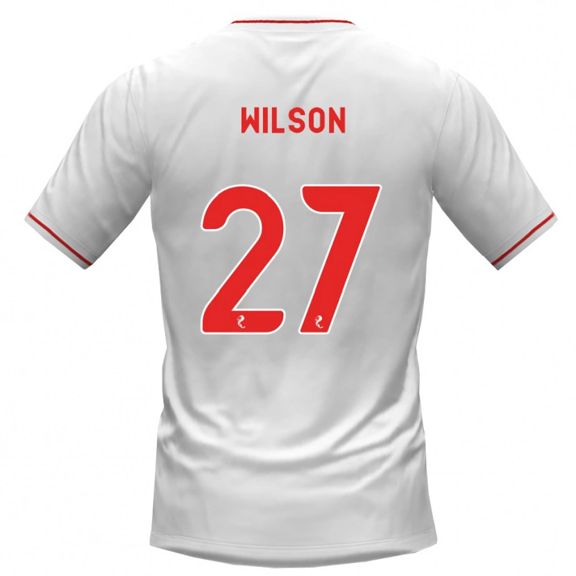 Danxen Women Danny Wilson #27 White Red Away Jersey 2026/27 T-Shirt