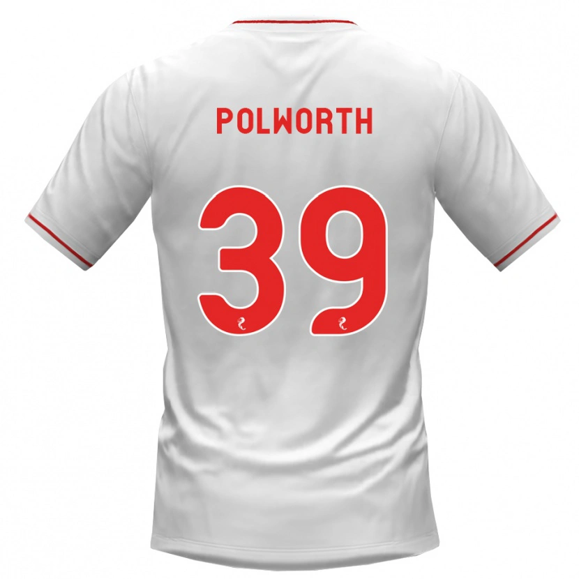 Danxen Women Liam Polworth #39 White Red Away Jersey 2026/27 T-Shirt